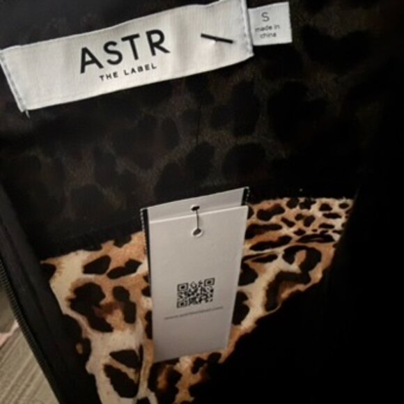 Leopard Print Satin Lace Trim Midi Dress | Small - Picture 8 of 8